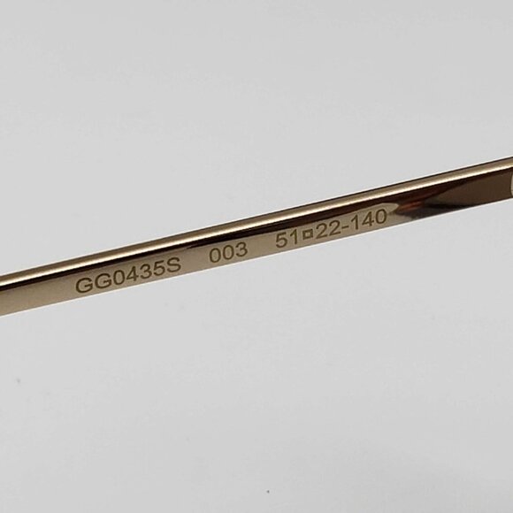 Gucci Havana Gold Brown Square Ladies Sunglasses